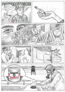 Strona z komiksu Julii Sikorskiej „Ostatni okruszek”