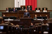 Dr Karol Nawrocki, prezes IPN, podczas XXVIII sesji Sejmu Dzieci i Młodzieży – 1 czerwca 2022. Fot. Mikołaj Bujak (IPN)